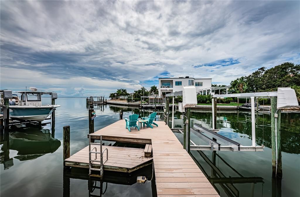 Dock and boat lift