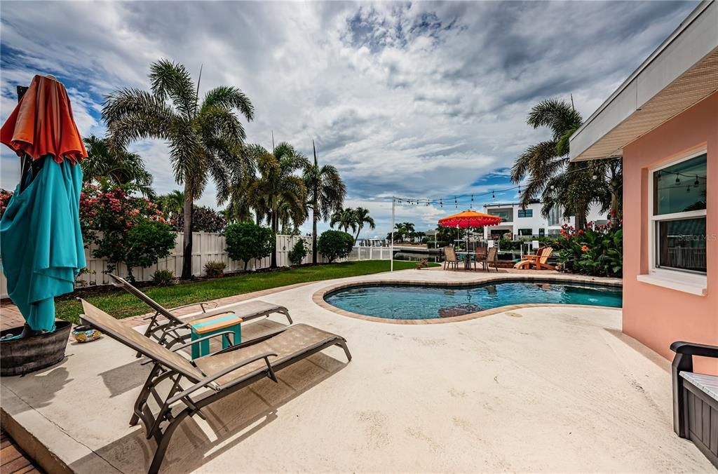 Pool and lounging area