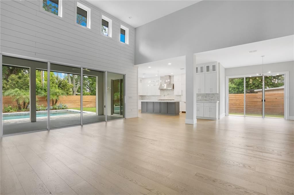 Expansive two story gathering room.