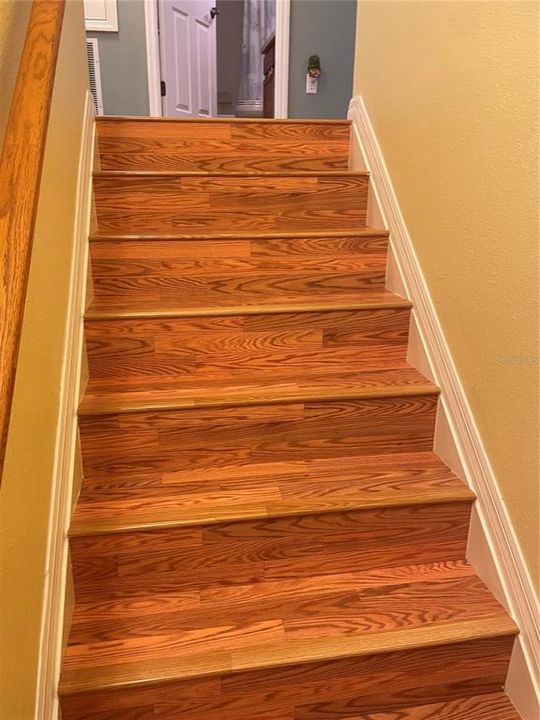 Wood Stairs to Second Floor