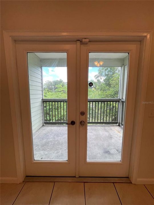 French Door to Screened Patio