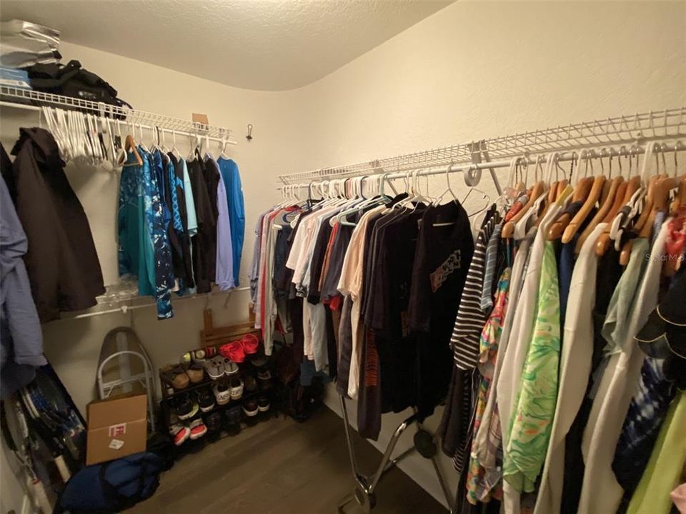 Large primary walk-in closet