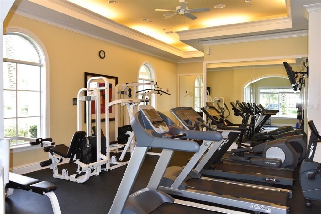 Fully equipped fitness center