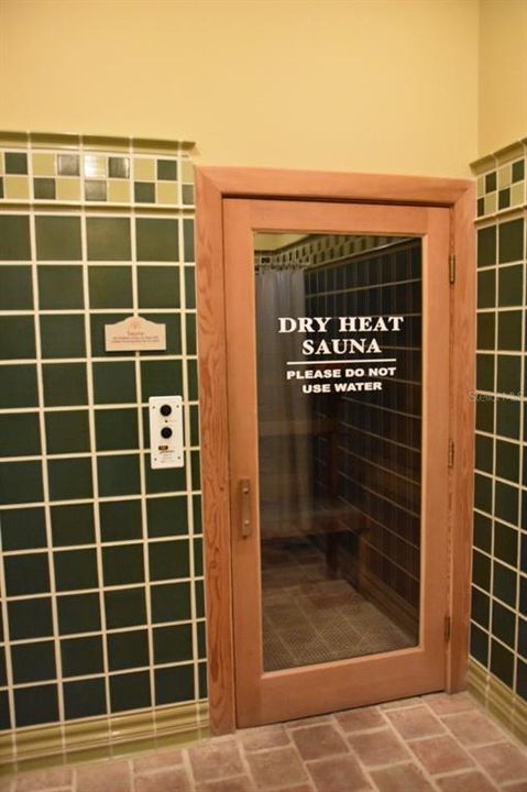 Dry Sauna in each of the clubhouse bathrooms