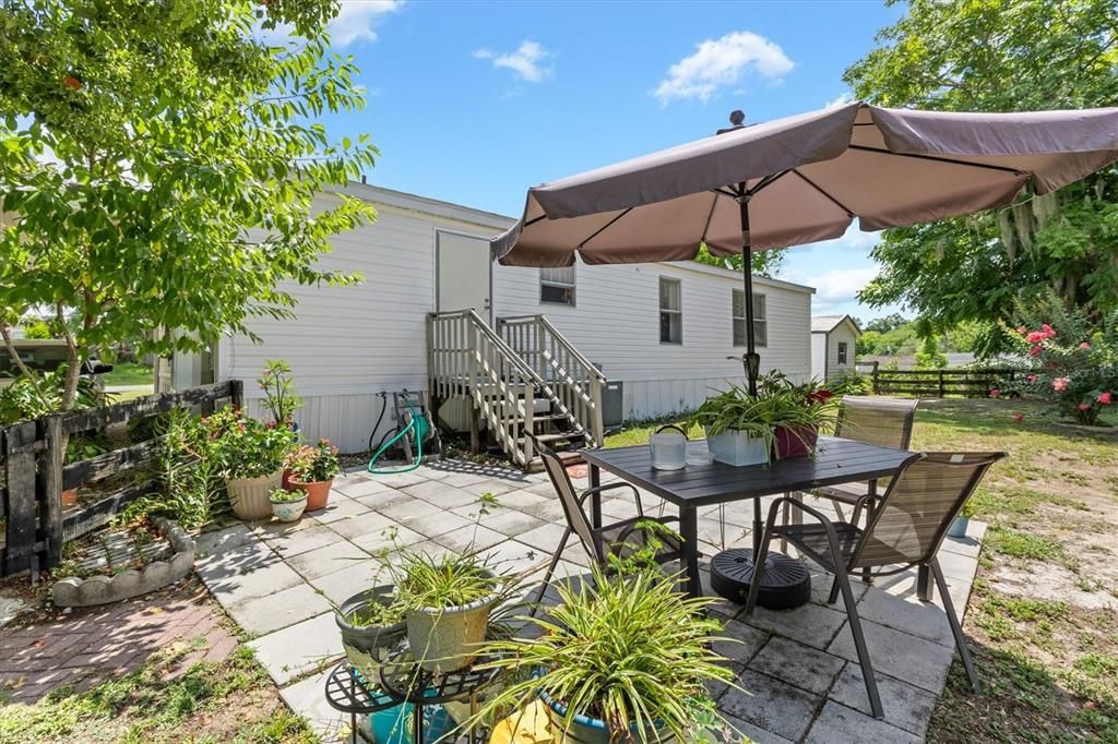 View of outdoor patio