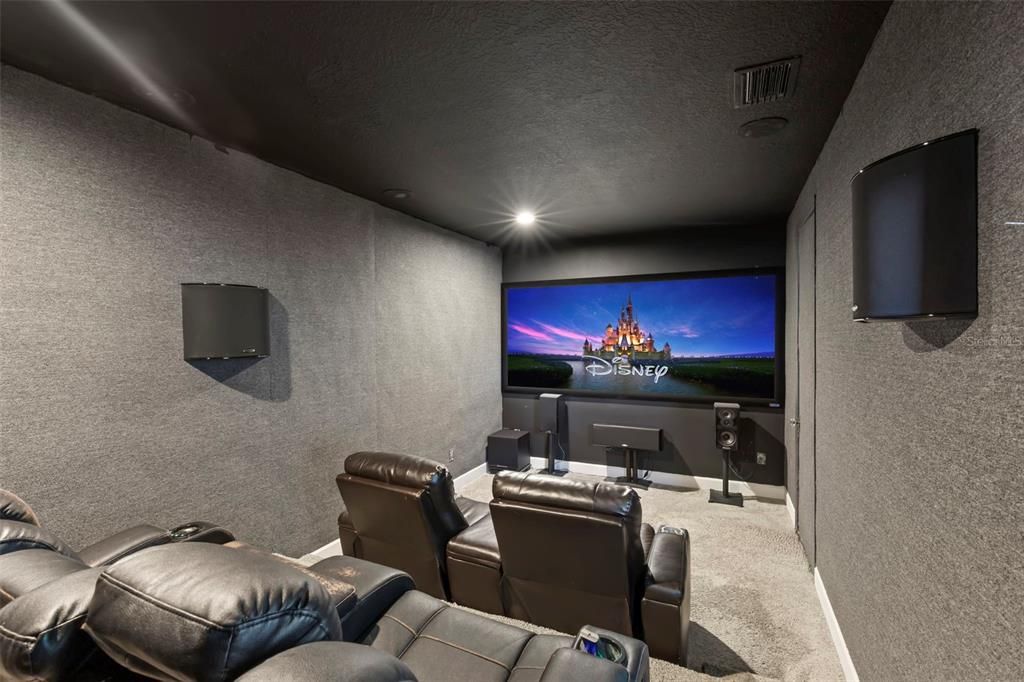 Home Theater Room that can be converted back to a Bonus Room per Buyer request