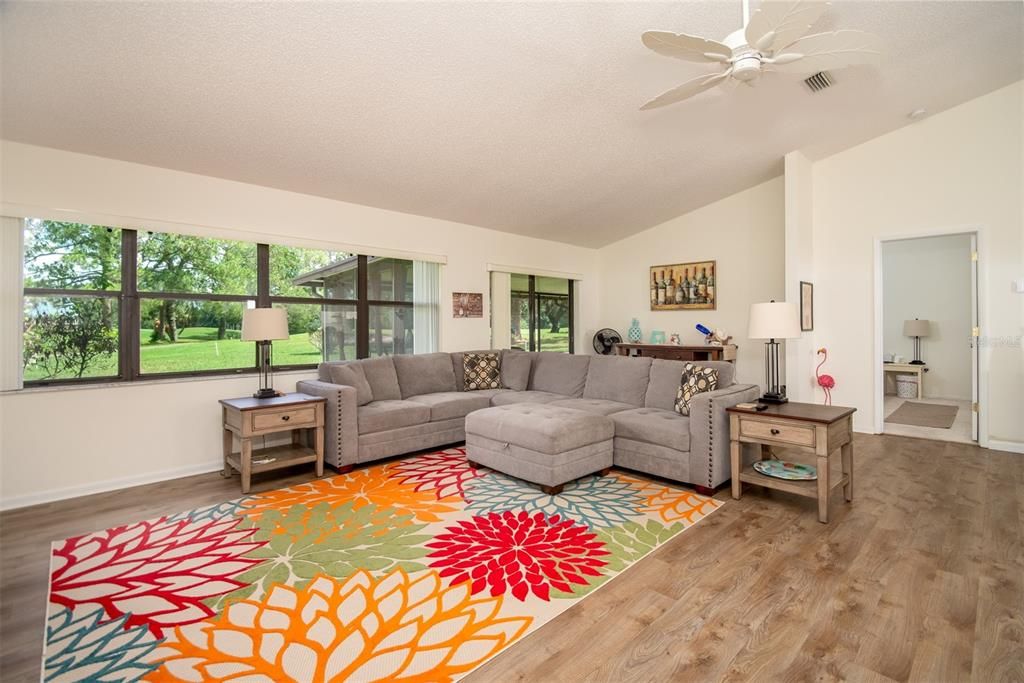 Large enclosed back Porch