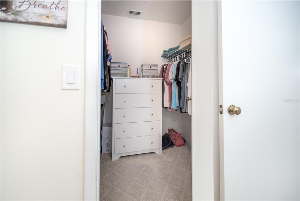 Guest bedroom with large Closet