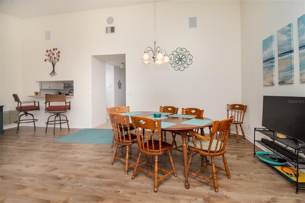 Dining Room, surround sound Speakers on Wall