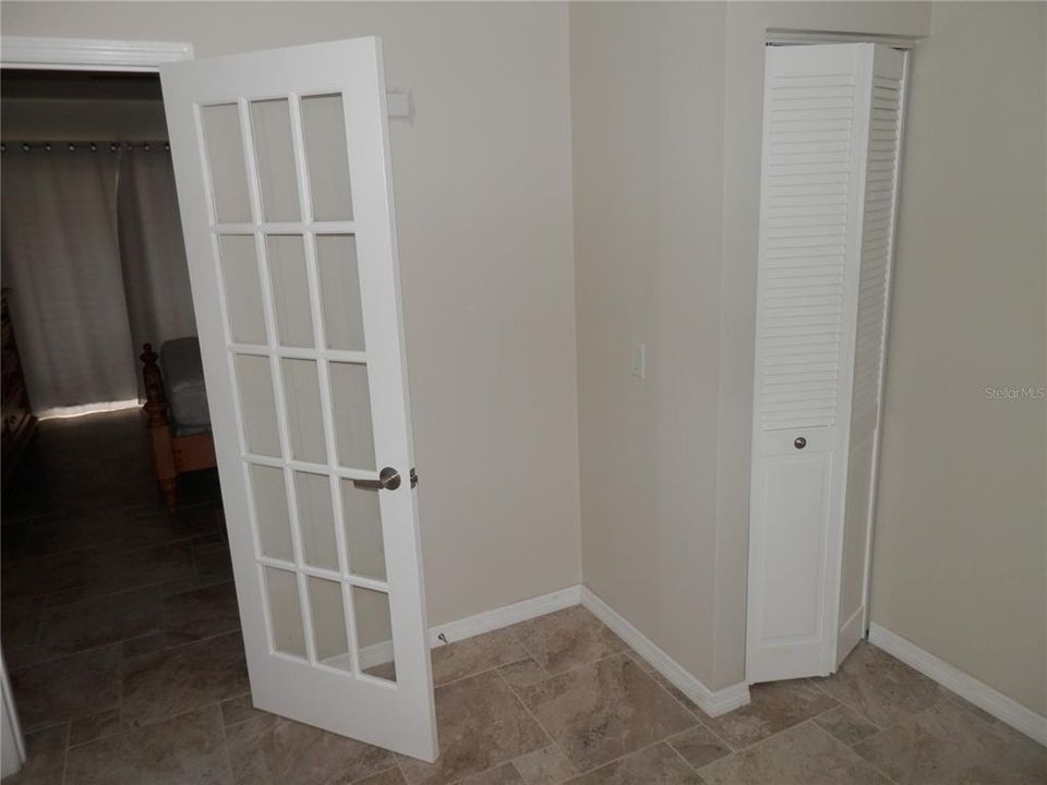 FRENCH DOOR FROM DEN TO BEDROOM