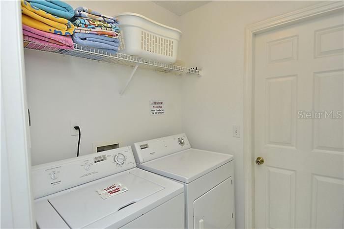Laundry room (washer and dryer included)