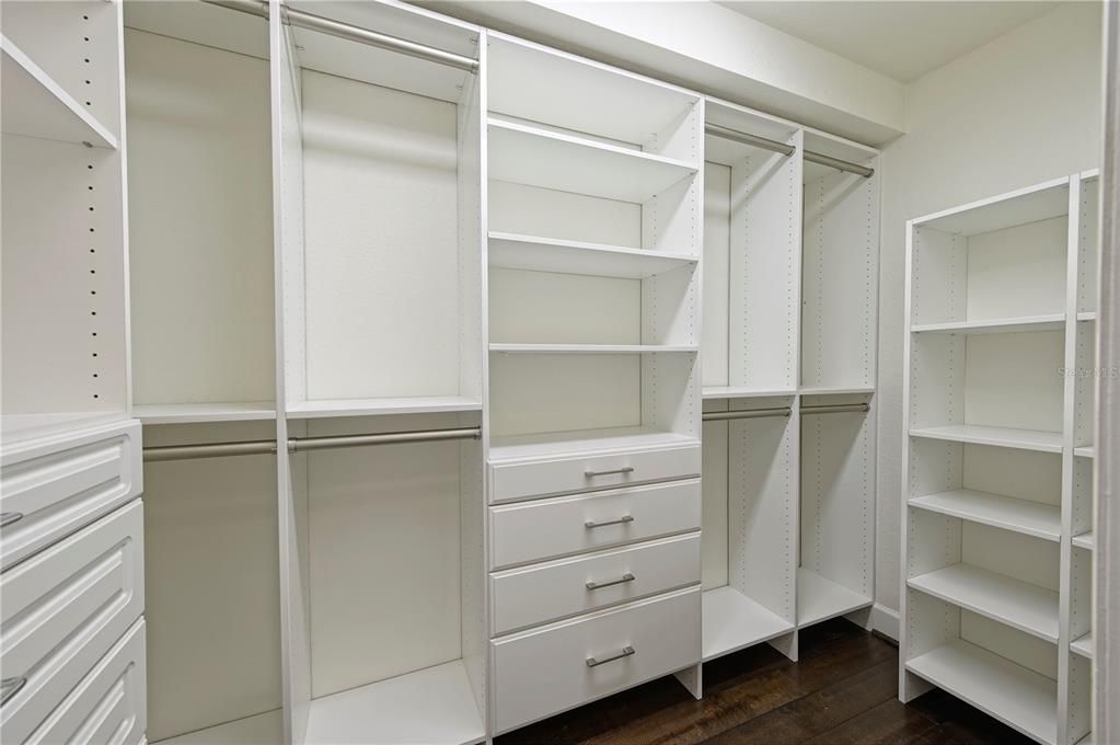 Primary walk in closet