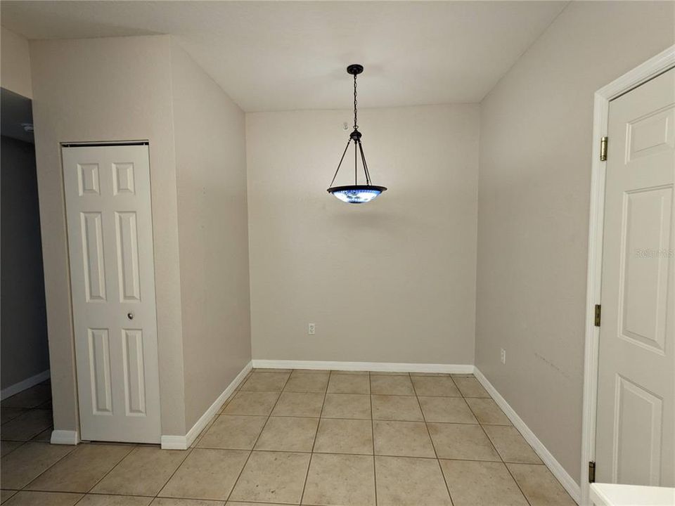 Eating area in Kitchen and Pantry