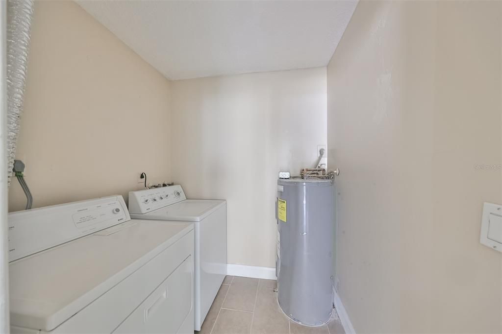 Right unit's laundry room