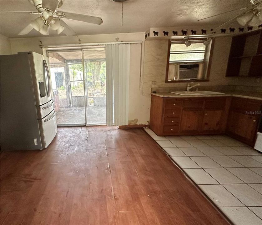 From Living Room, view of the kitchen.