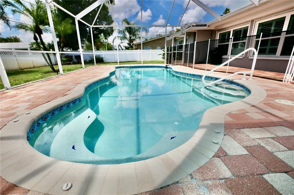 solar heated pool