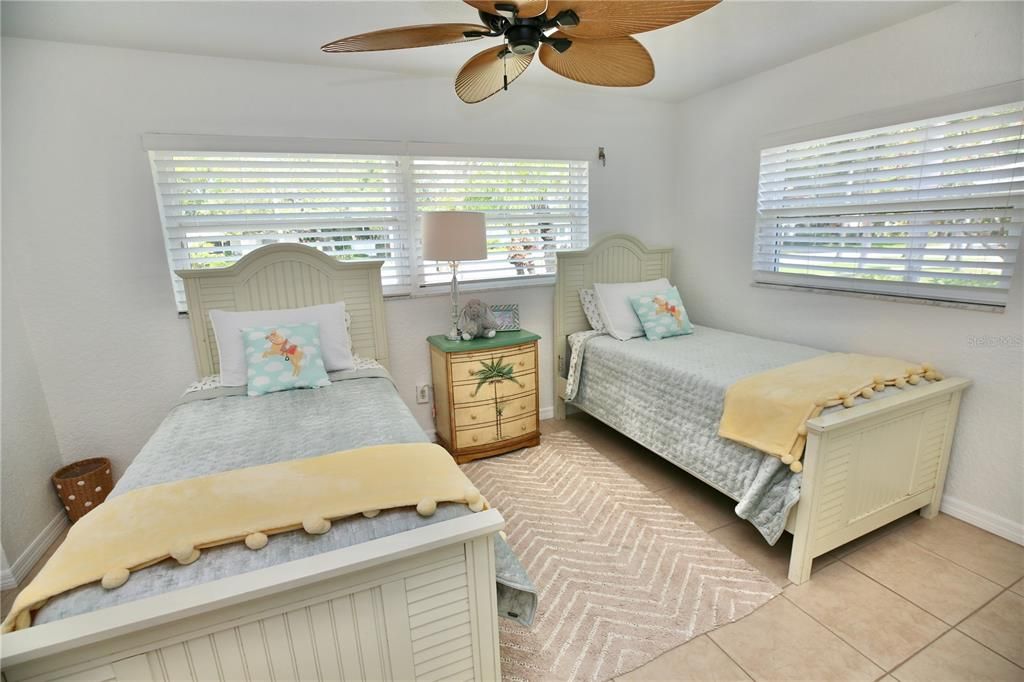 Bedroom 3 with ceiling fan