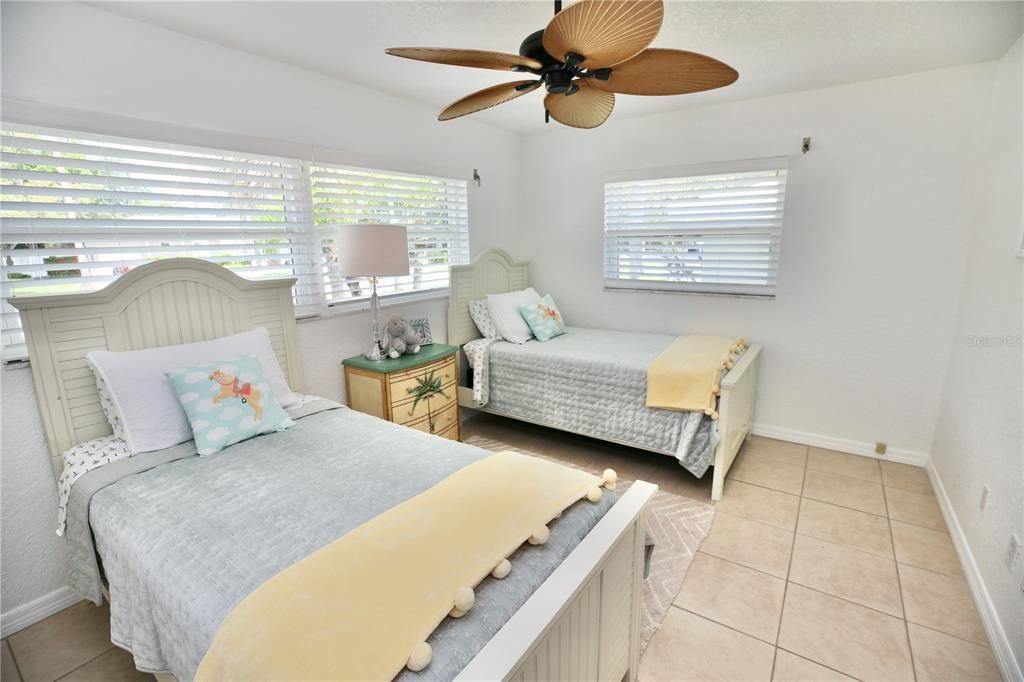 Bedroom 3 with ceiling fan