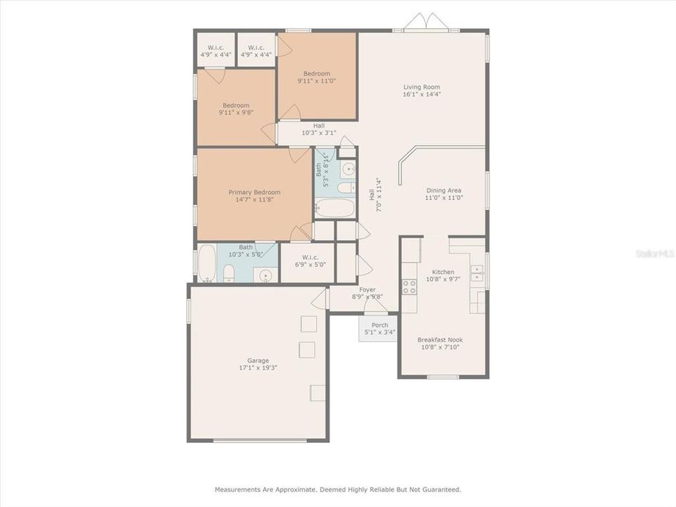 Active With Contract: $319,900 (3 beds, 2 baths, 1430 Square Feet)