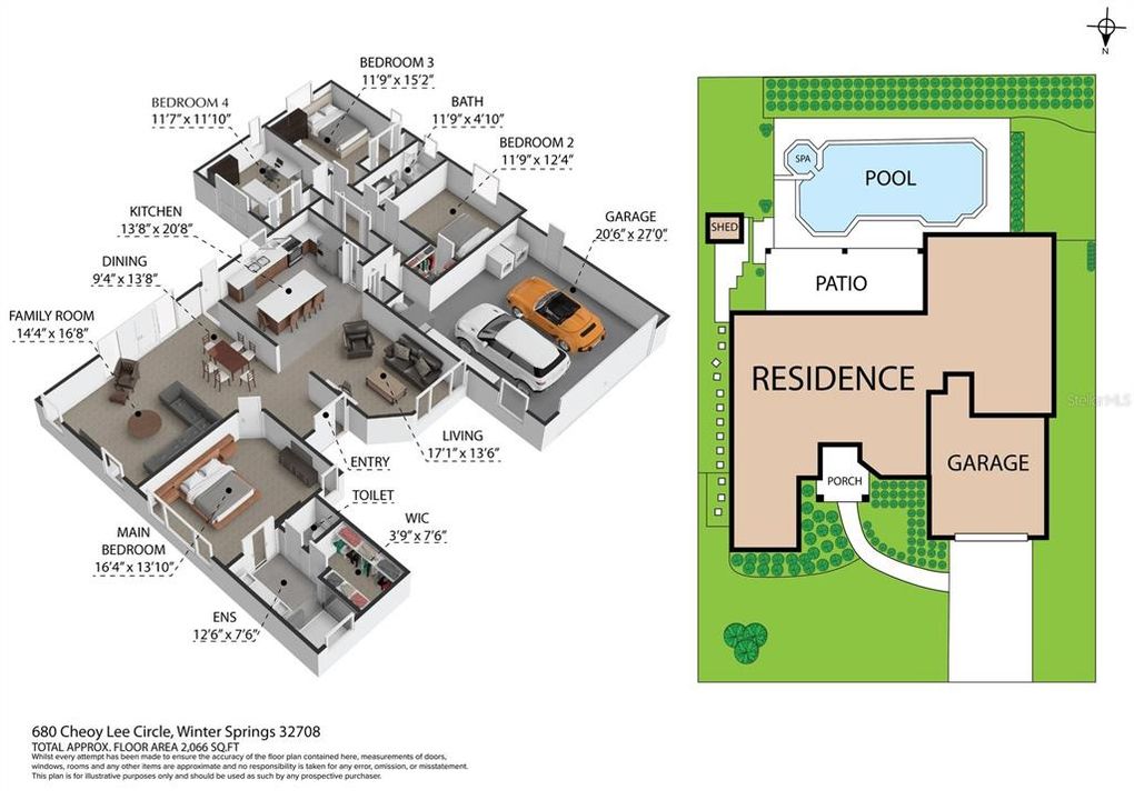 Active With Contract: $560,000 (4 beds, 2 baths, 2066 Square Feet)