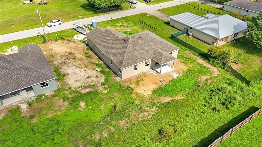 aerial photos prior to construction completion. Sod has since been installed.