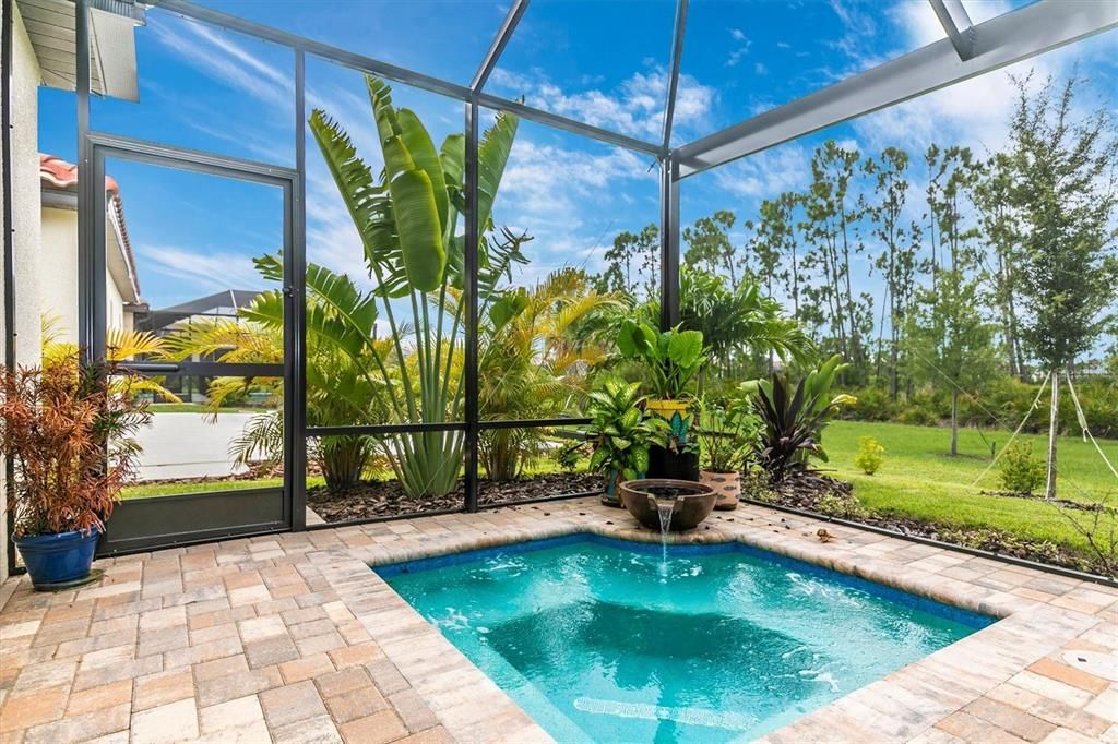 Enjoy a refreshing dip in the privacy of your own screened lanai.