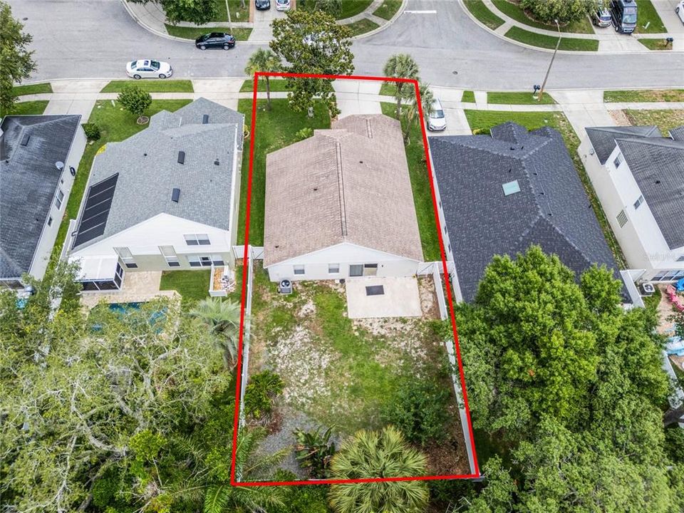 Aerial Showing Nice Size Fully Fenced Back yard