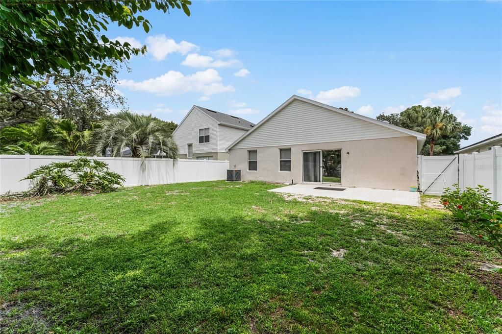 Fully Fenced Backyard