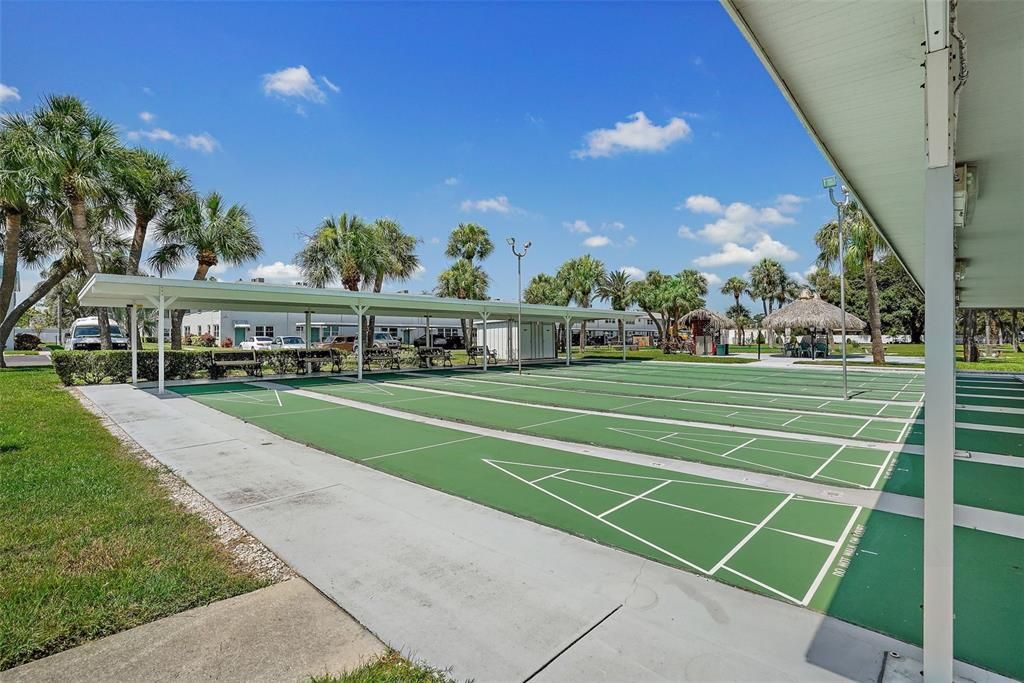 Shuffleboard courts