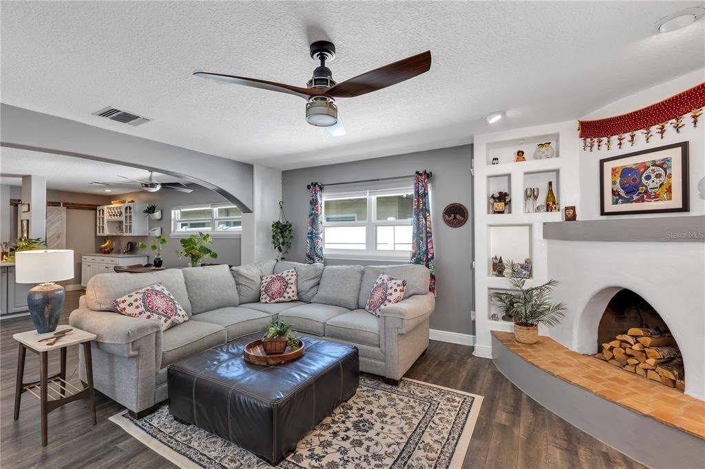 Dining area and Family room