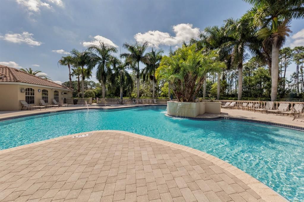 The large pool and spacious lanai includes plenty of chairs and tables