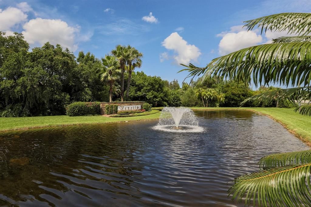 Beautiful fountains throughout the community