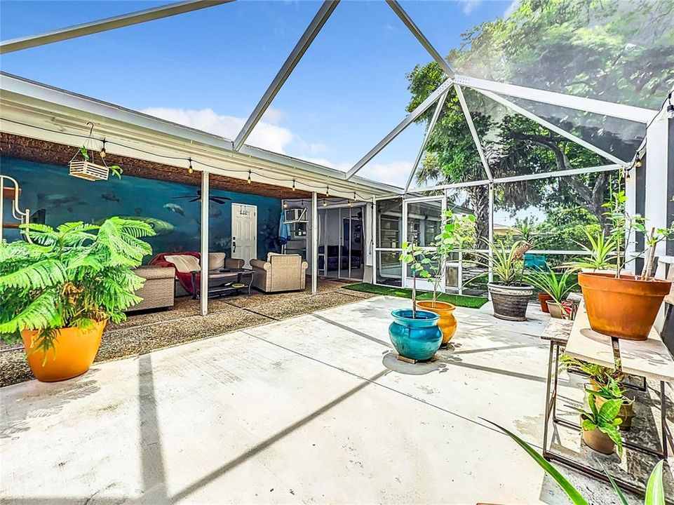 Plenty of room for entertaining, gardening or relaxing in the Florida sun