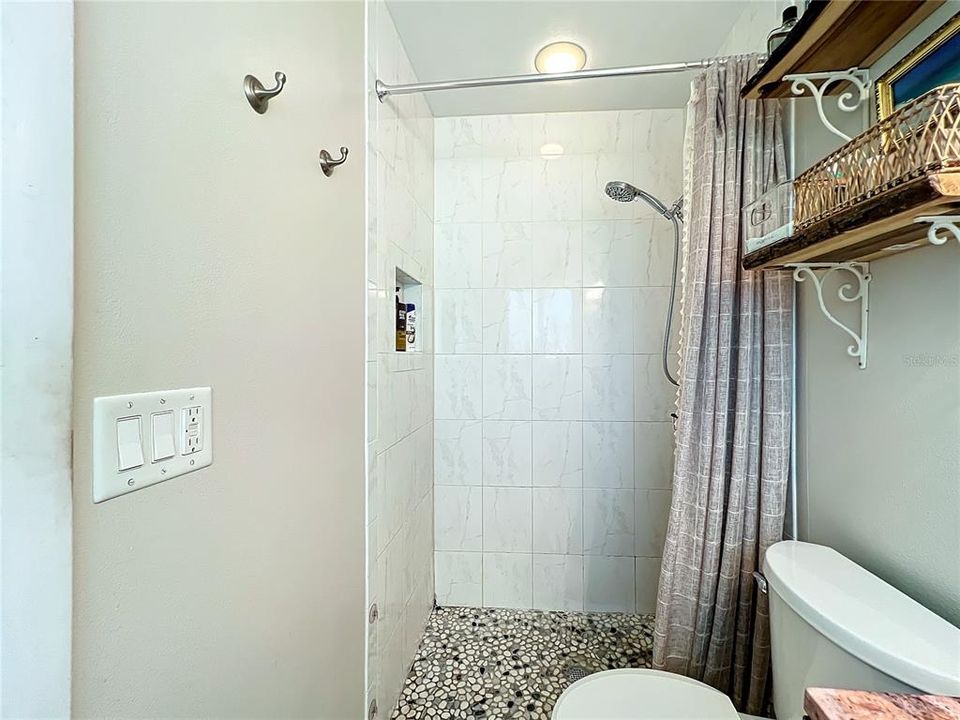 Primary bathroom with walk-in shower