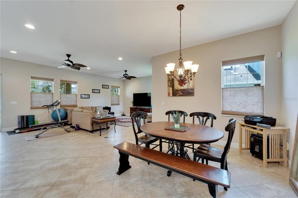 Dining, living room combo