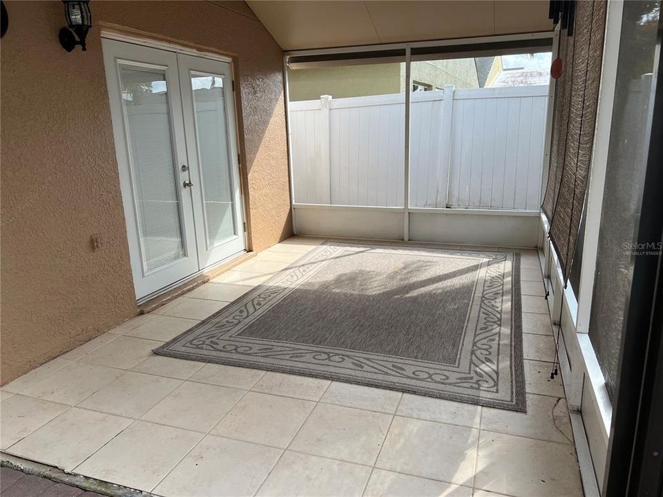 covered patio  virtually staged