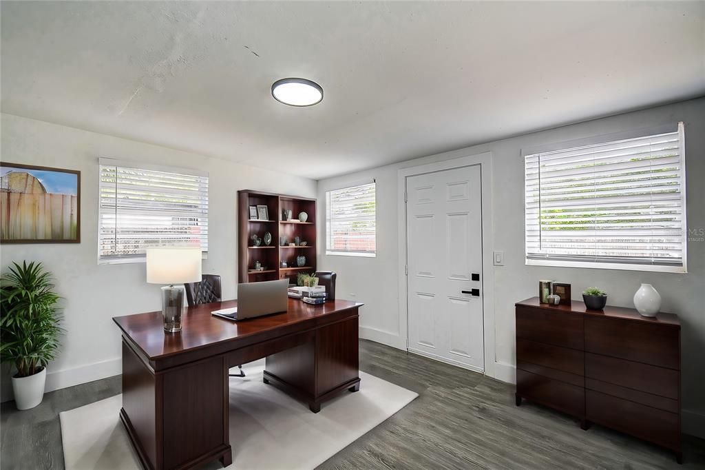 Virtually Staged Office in Bonus Room