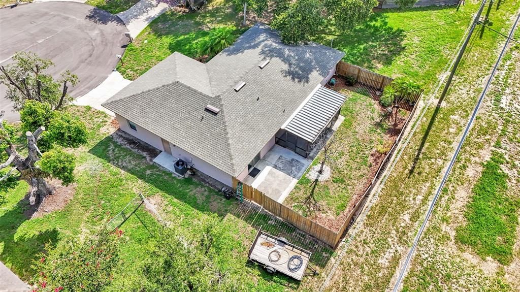 Aerial View side yard