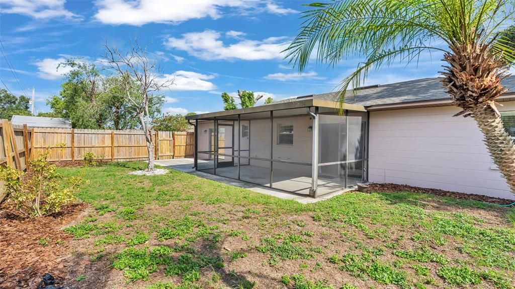 Fenced Backyard