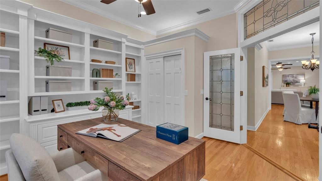 Built in Cabinetry and Closet in the Study