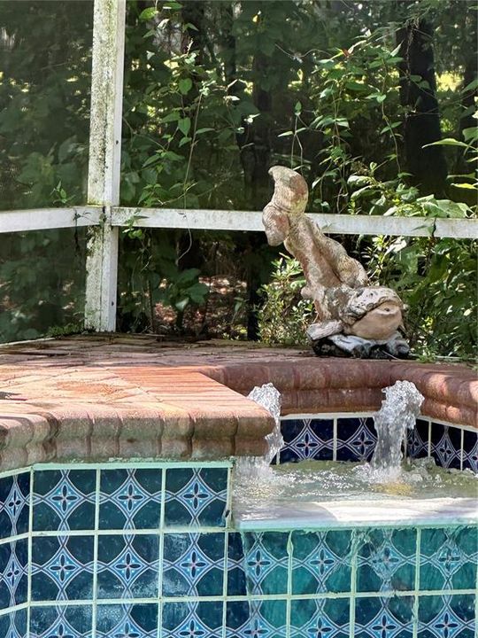 WATER FALL IN POOL