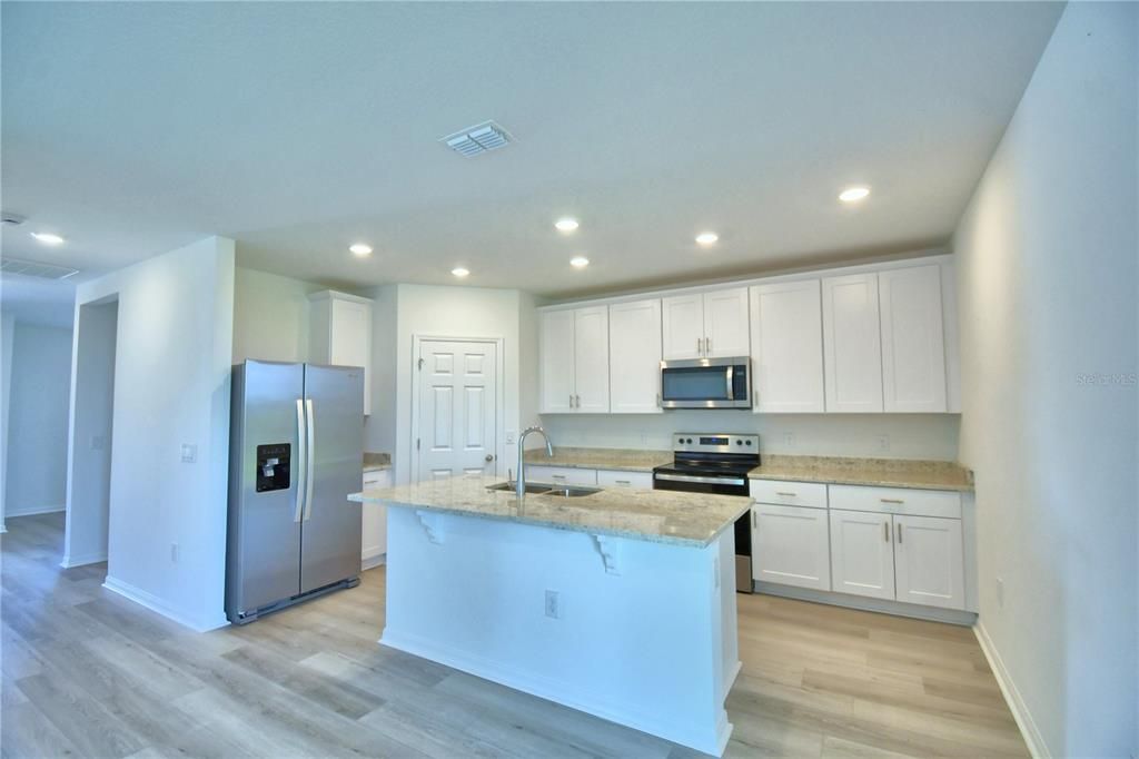 looking into kitchen from great room