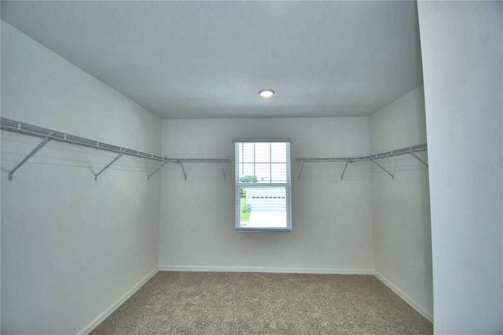 owner's oversized walk-in closet