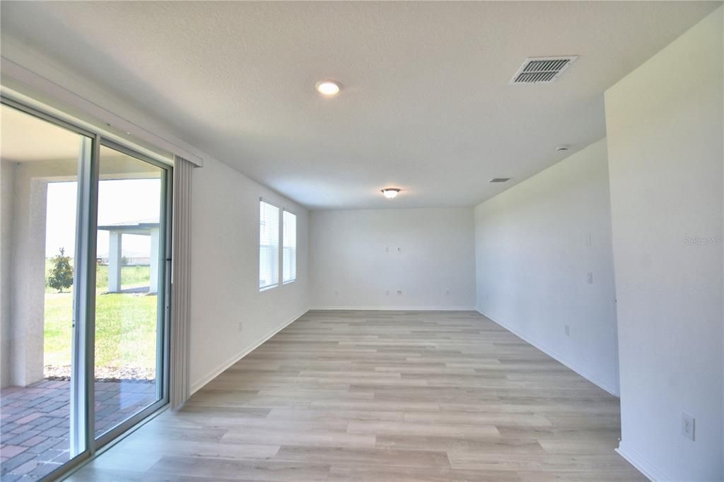 looking into great room from kitchen