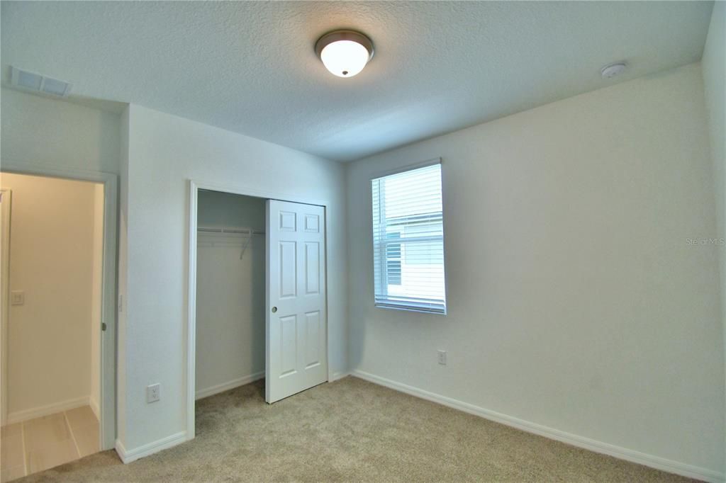 3rd bedroom with built-in closet