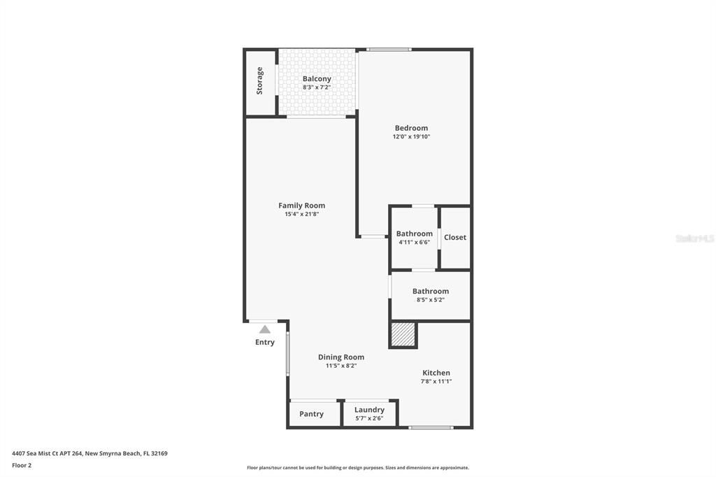 Active With Contract: $315,000 (1 beds, 1 baths, 891 Square Feet)