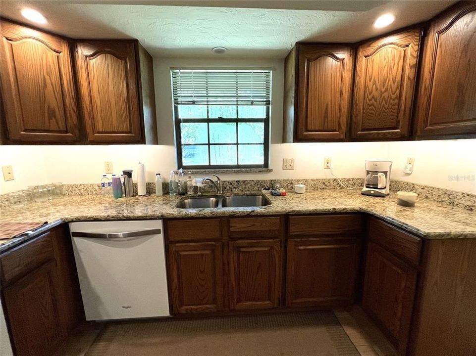 Enjoy washing dishes looking out over your front yard.