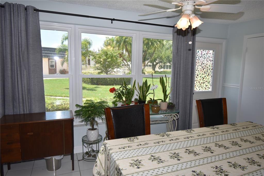 Area off of the kitchen with courtyard access.