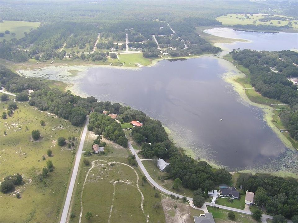 tiger lake, boat ramp at top middle of picture