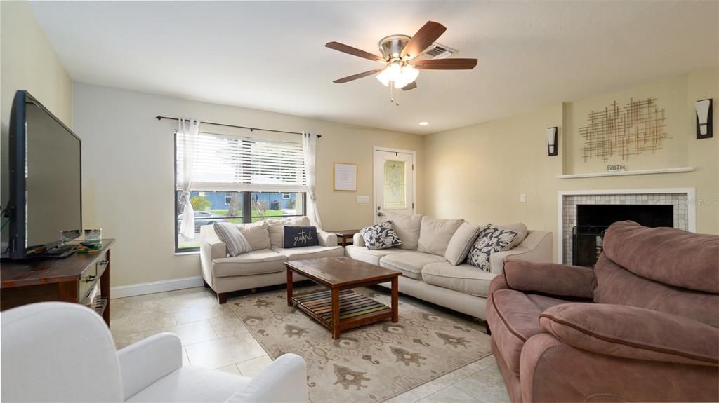 Living Room facing the front of home